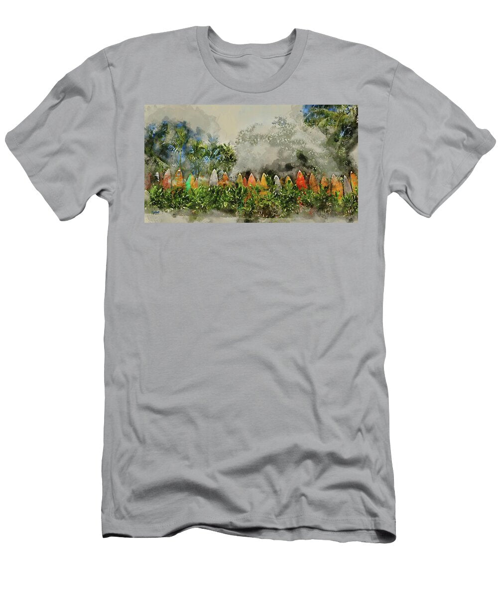 Surfboard Fence Wc Paulette B Wright T-Shirt