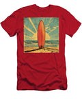 Surfboard on Ocean Beach Comic Book Panel 116 Mad Paperairplanes T-Shirt