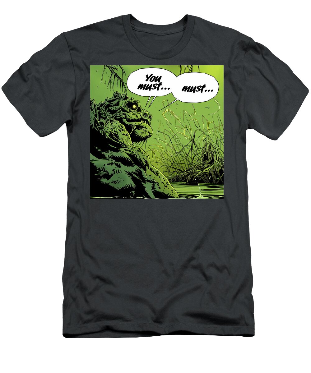 Swamp Monster Comic Book Panel 102 Mad Paperairplanes T-Shirt