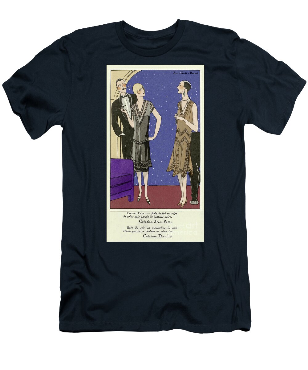 Tea Dress and Evening Dress From Art Gout Beaute 1924 French School T-Shirt