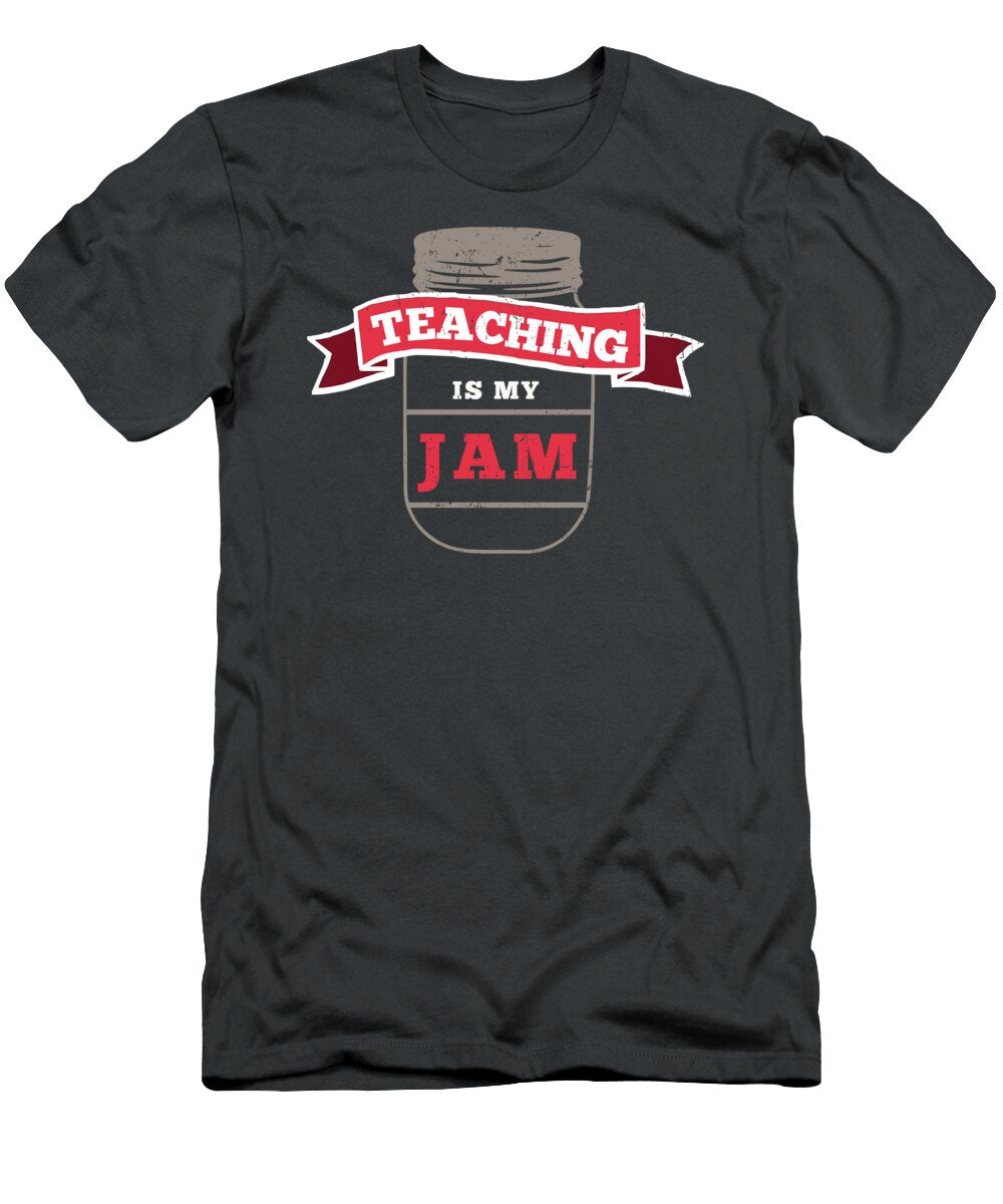 Teaching Is My Jam Teacher Breakfast for Men Women Junior High Kindergarten Senior Crazy Squirrel T-Shirt