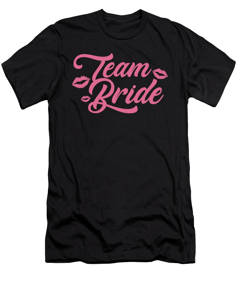 Team Bride Wedding Day Bridal Shower Bridesmaid Florian Dold Art T-Shirt