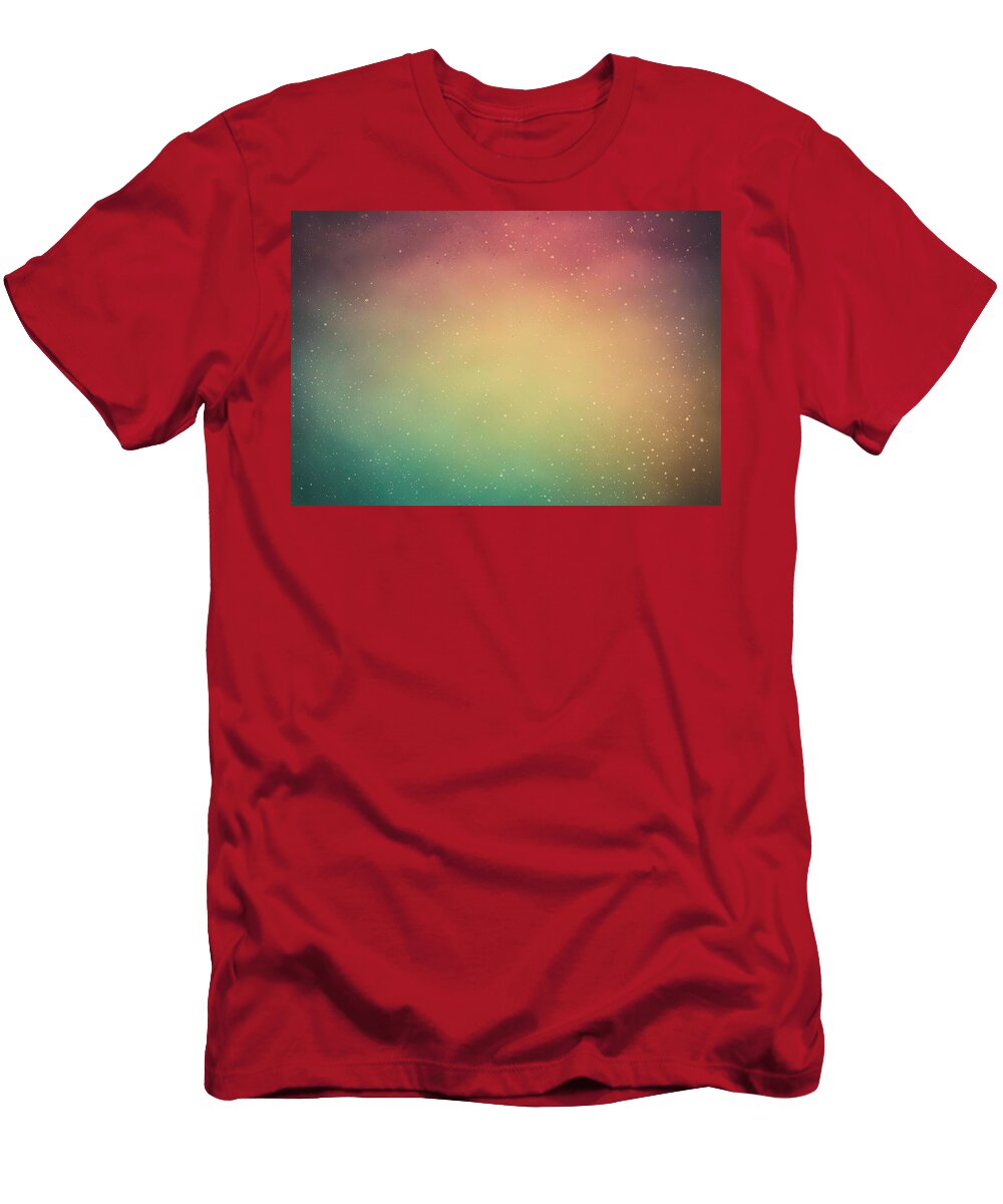 Textured Paper with Spring Colors and Halftone Wafe Akkash T-Shirt