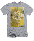 Textured Rose on Abstract Background Stephanie Dillon T-Shirt