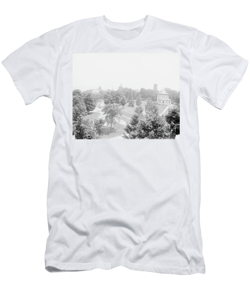 The Campus Amherst College 1900 06 Black and White Photo Detroit Publishing Co T-Shirt