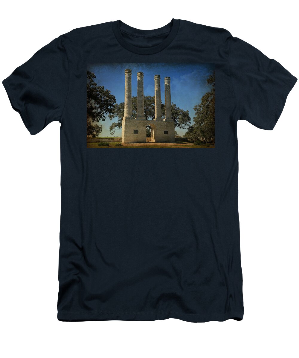 The Columns of Old Baylor At Independence 3 Stephen Stookey T-Shirt