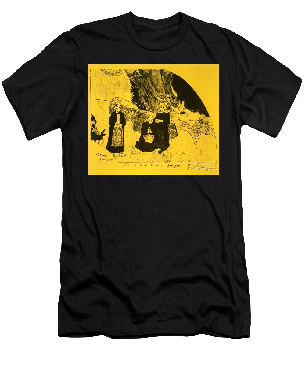 The Drama of the Sea Brittany From the Volpini Suite Dessins Lithographiques 1899 By Paul Gauguin Artistic Rifki T-Shirt