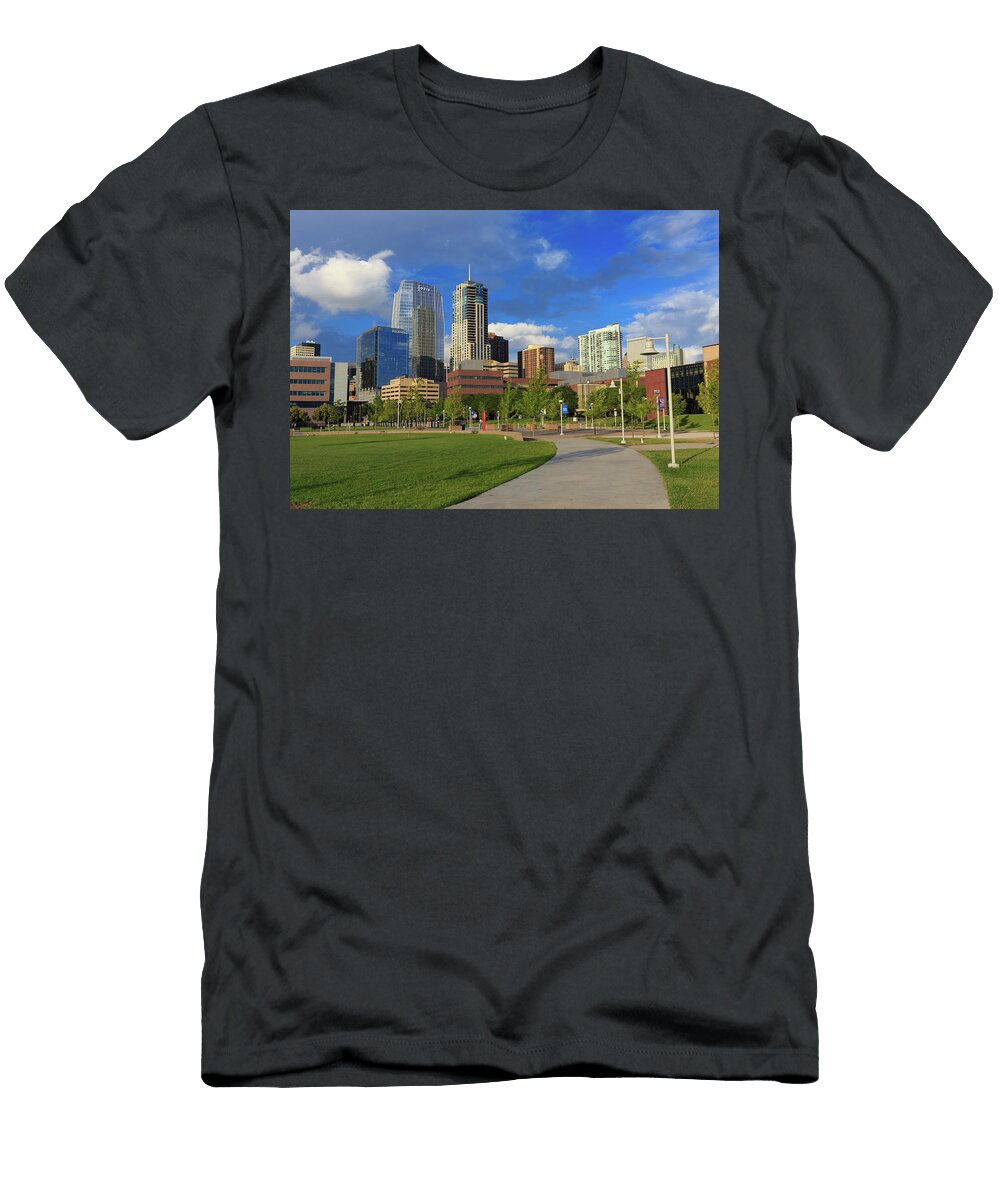 The Ever Changing Denver Skyline Bridget Calip T-Shirt