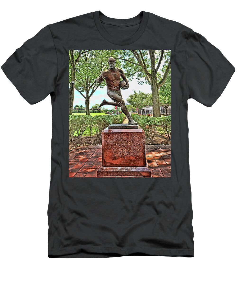 The First Football Game Statue Rutgers University Allen Beatty T-Shirt