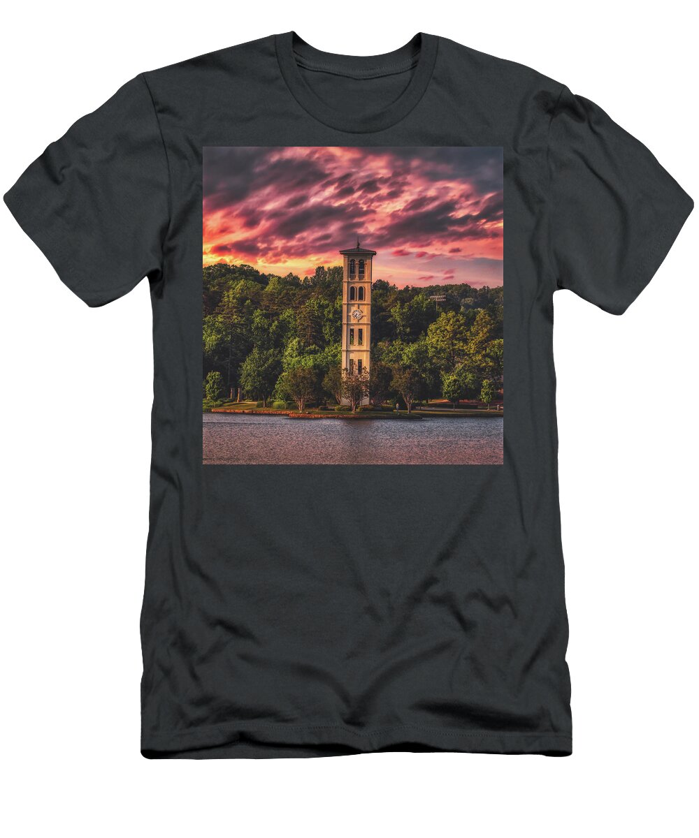 The Florentine Bell Tower At Sunset Furman University Mountain Dreams T-Shirt