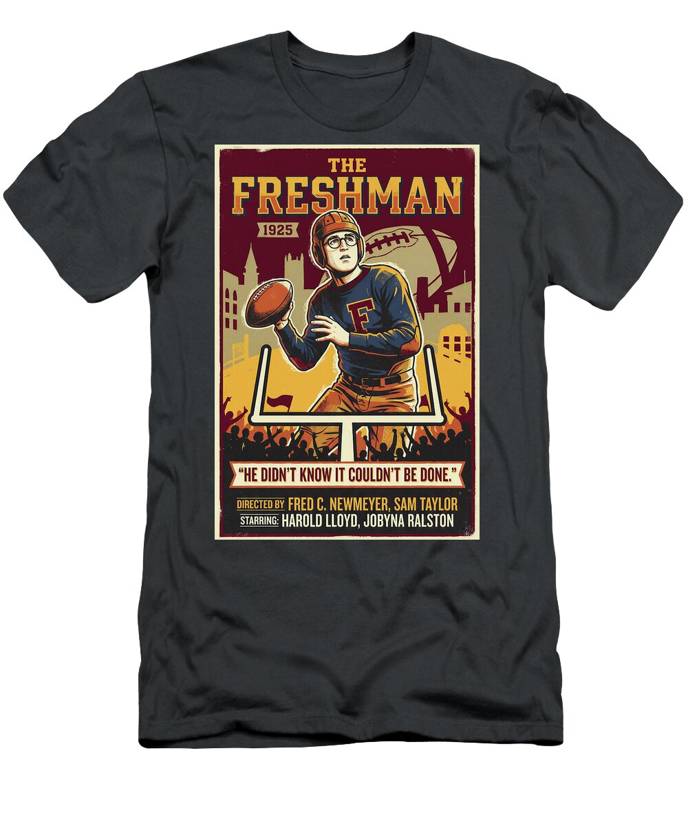 The Freshman 1925 Minimal Movie Poster Retro Film Poster Vintage 1925 Sampadart Gallery T-Shirt