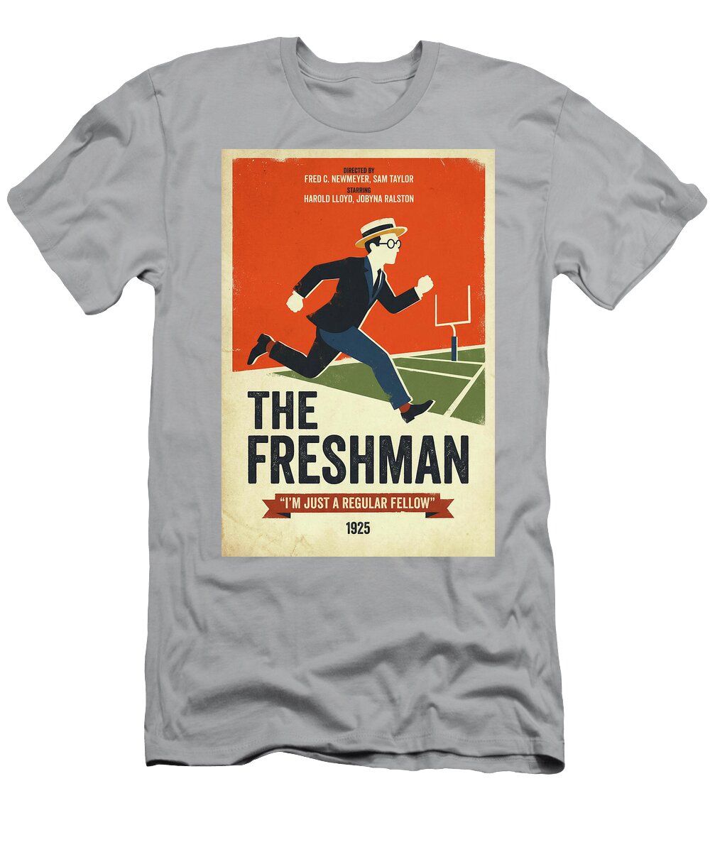 The Freshman Minimal Movie Poster Retro Film Poster Vintage 1925 Sampadart Gallery T-Shirt