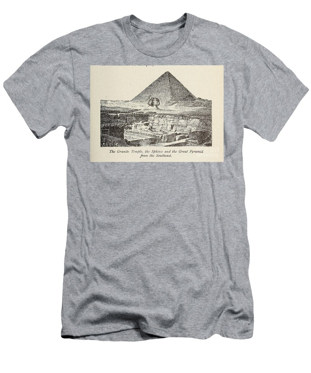 The Granite Temple the Sphinx and the Great Pyramid M5 Historic Illustrations T-Shirt