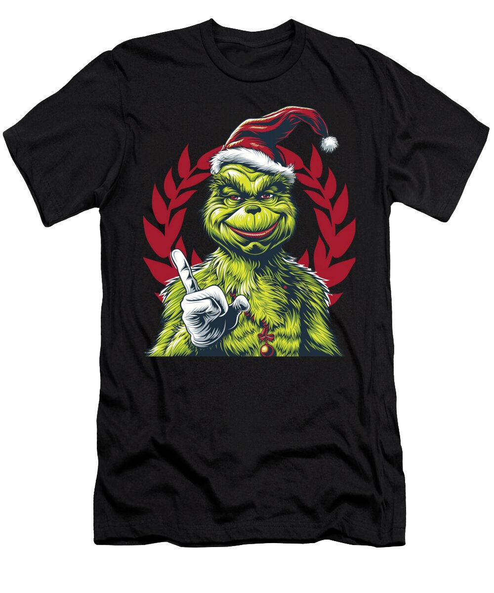 The Grinch Vs Cleveland Indians Logo Match Rush T-Shirt
