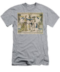 The Happy Marriage Stencil Coloured Woodcut English School T-Shirt