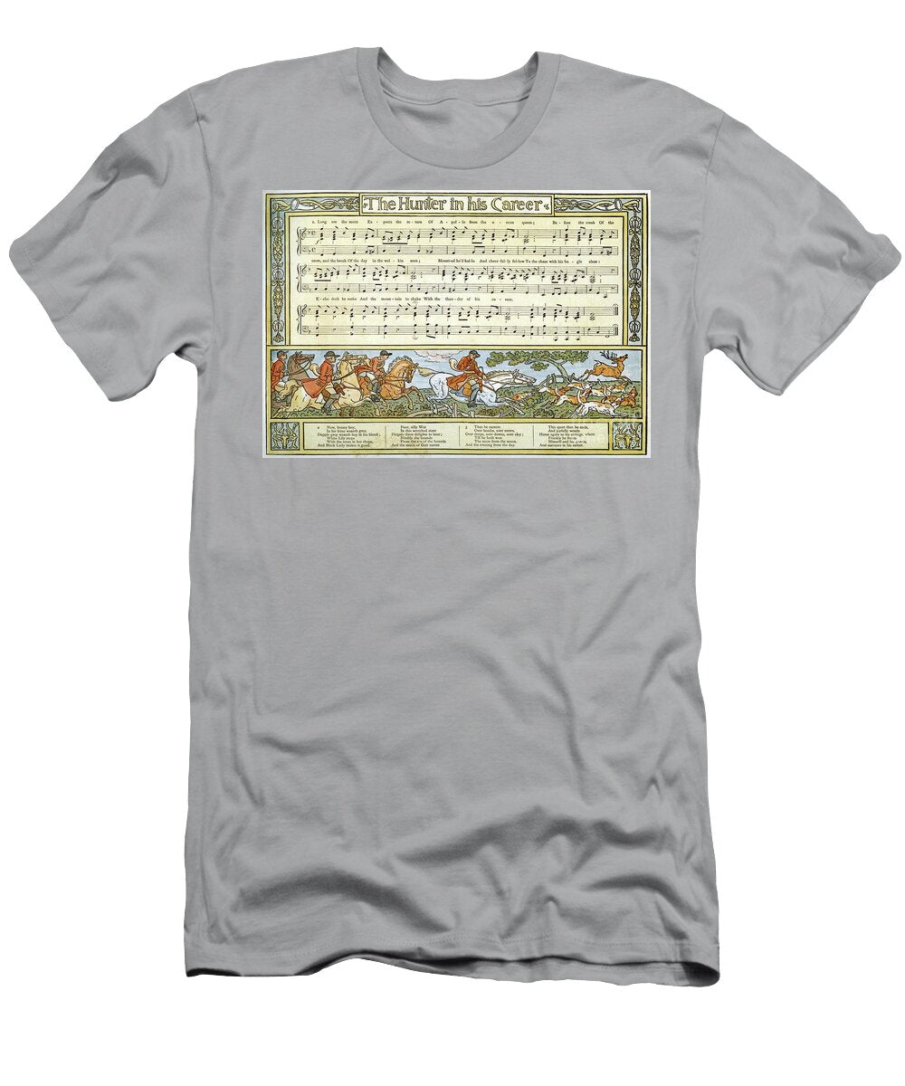 The Hunter in His Career Song Illustration From Pan Pipes Walter Crane T-Shirt