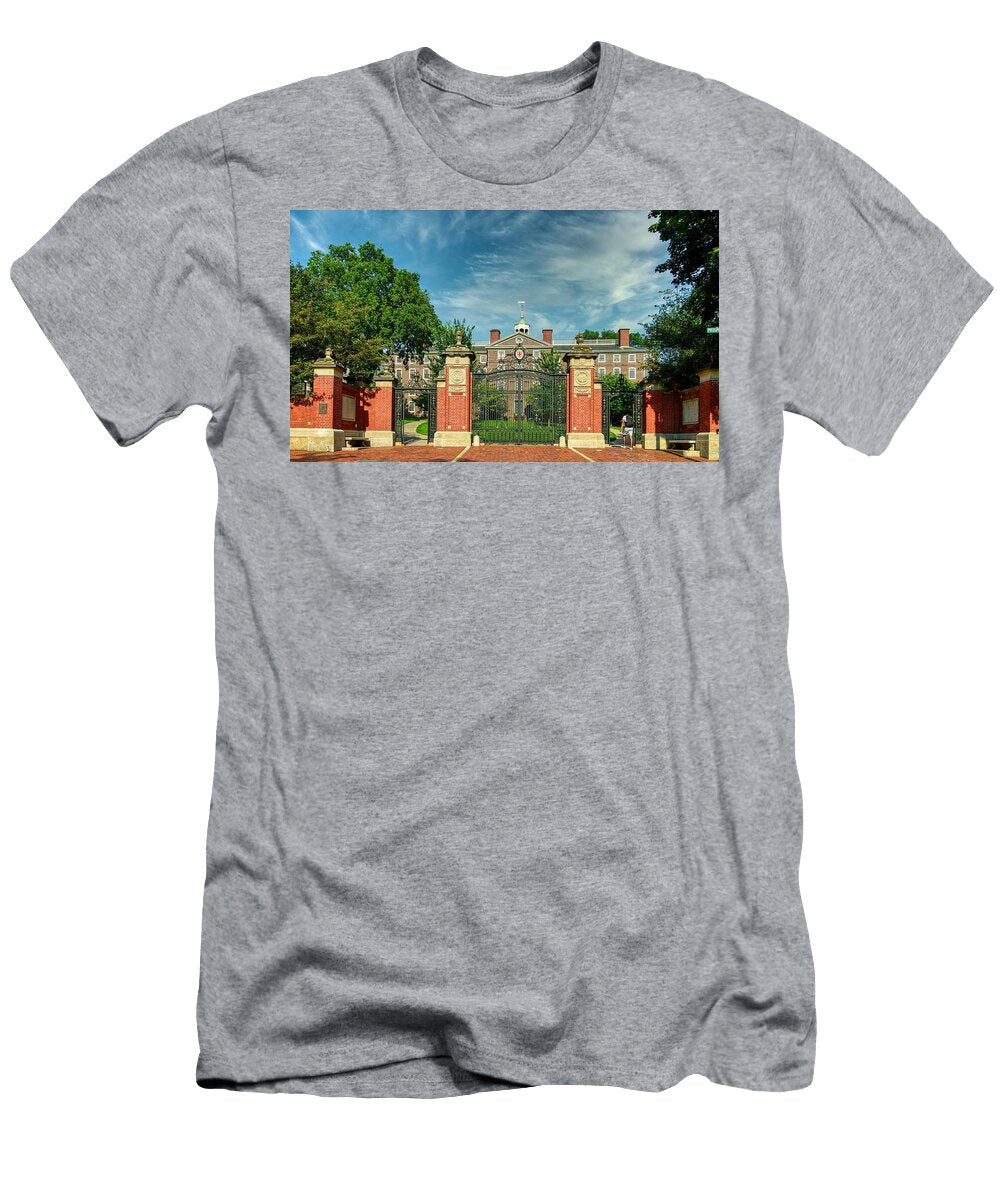 The Iconic Van Wickle Gates Brown University Mountain Dreams T-Shirt