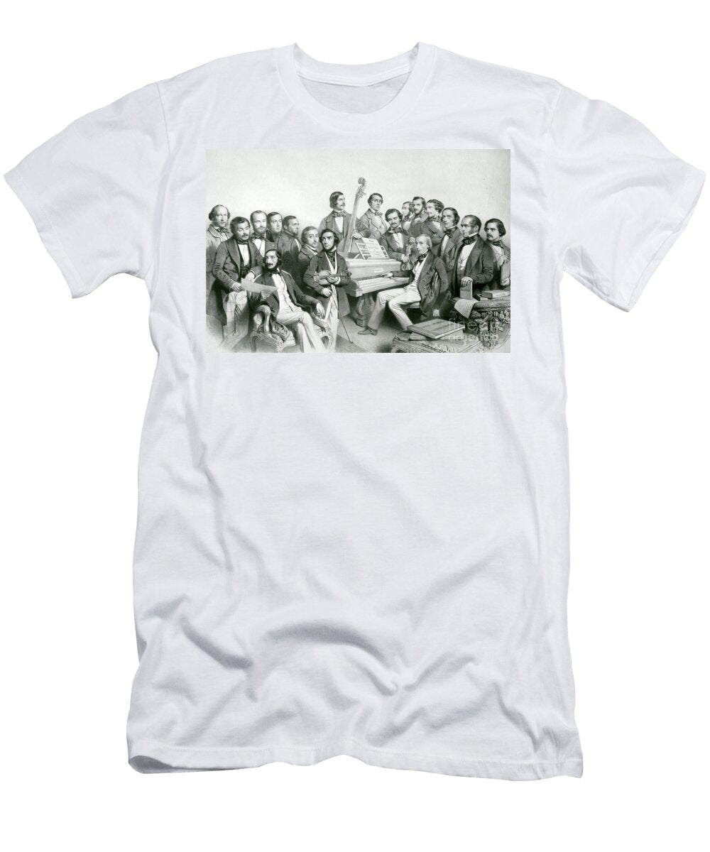 The Musical Union By Charles Baugniet Charles Baugniet T-Shirt