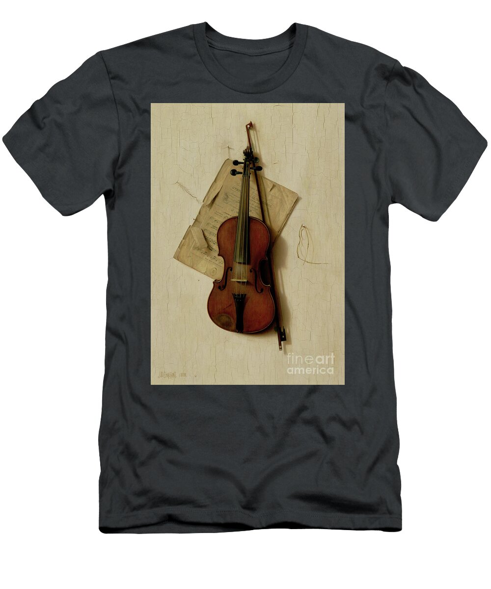 The Old Violin 1888 Jefferson David Chalfant T-Shirt