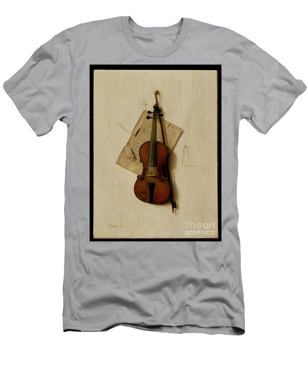 The Old Violin 1888 Oil on Canvas on Board Jefferson David Chalfant T-Shirt