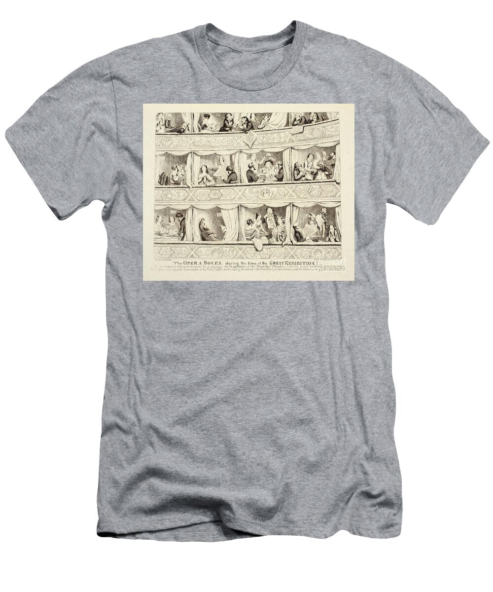 The Opera Boxes During the Time of the Great Exhibition 1851 George Cruikshank T-Shirt