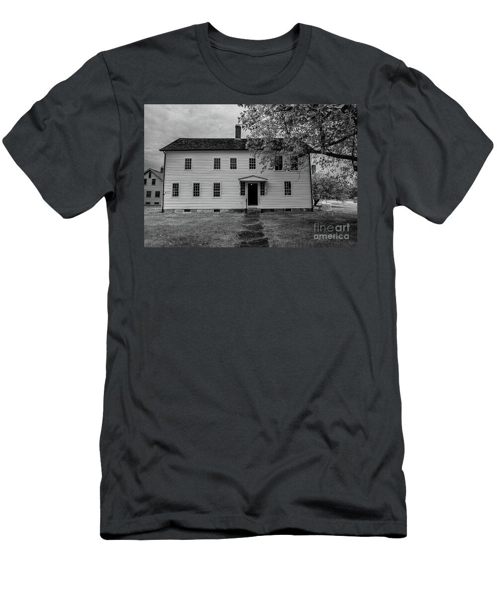 The Shaker Village Viii Black and White Bob Martin T-Shirt