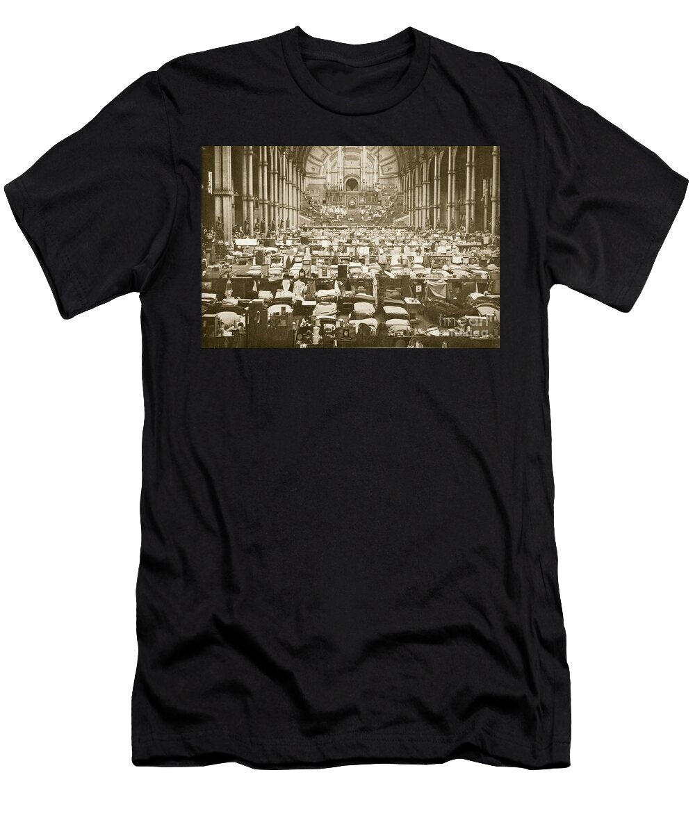 The Sleeping Hall Alexandra Palace Illustration From German Prisoners in Great Britain English Photographer T-Shirt