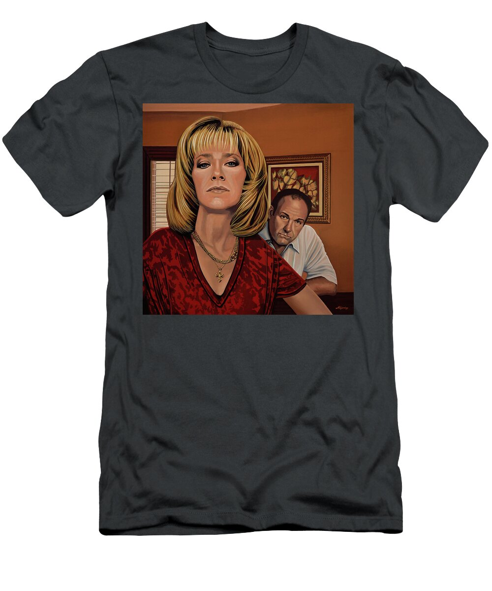 The Spranos Painting Paul Meijering T-Shirt