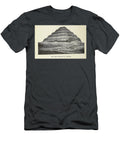 The Step Pyramid At Sakkara M2 Historic Illustrations T-Shirt