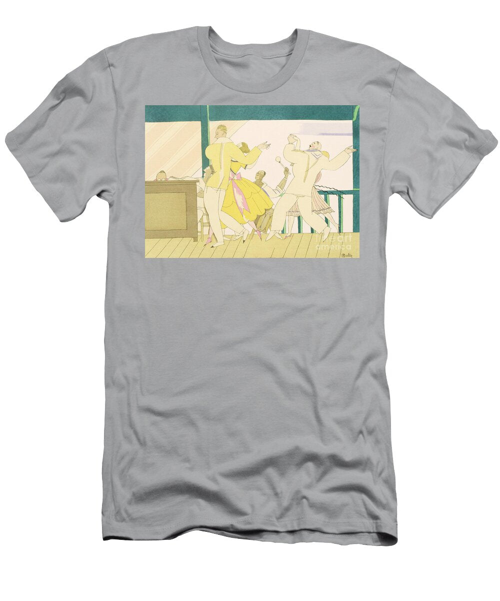 The Tango C1920 Stencil on Paper Charles Martin T-Shirt