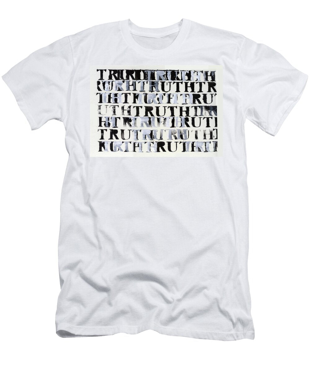The Truth in Black and White 2015 Acrylic with Stencil on Card Nancy Moniz Charalambous T-Shirt