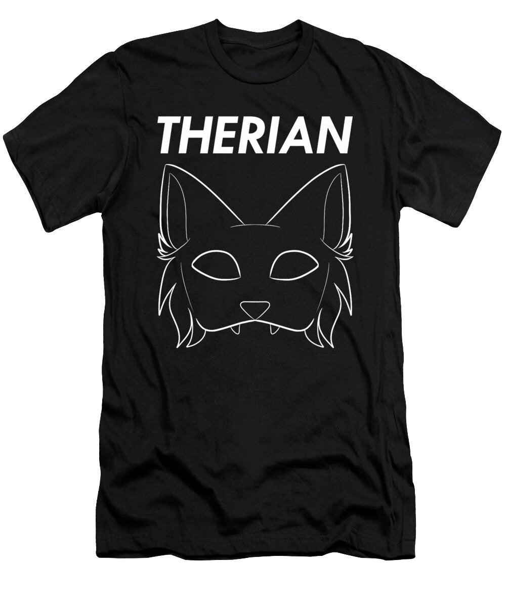 Therian Beast Outline on Gray Studi Alex T-Shirt