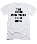This Junior Is Fly Fishing Like a Boss Funny Gift Funny Gift Ideas T-Shirt