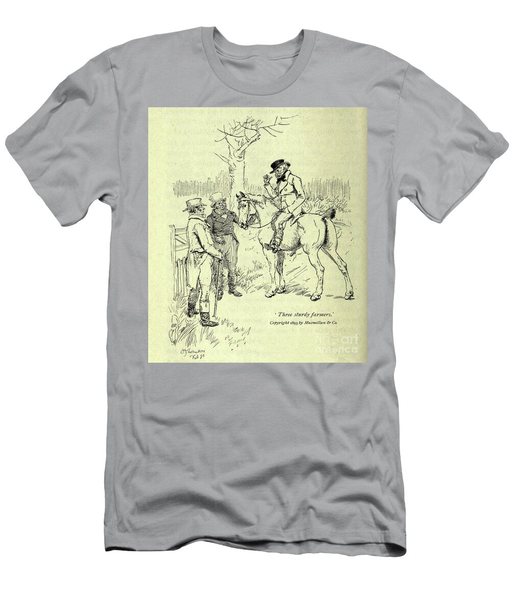 Three Sturdy Farmers L4 Historic Illustrations T-Shirt
