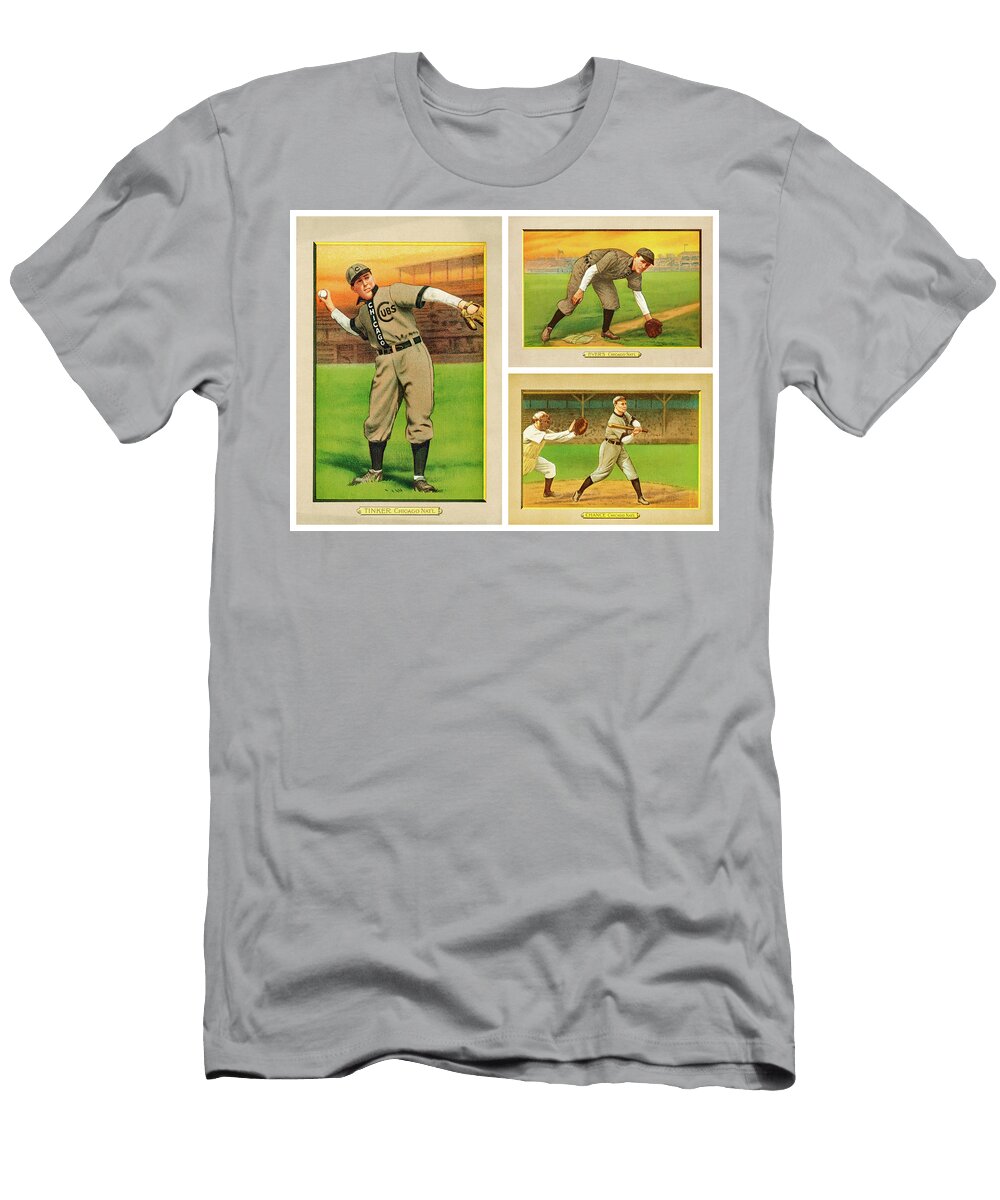 Tinker Evers Chance Collage V1 1911 Turkey Red Cabinets T3 Bright Bros T-Shirt