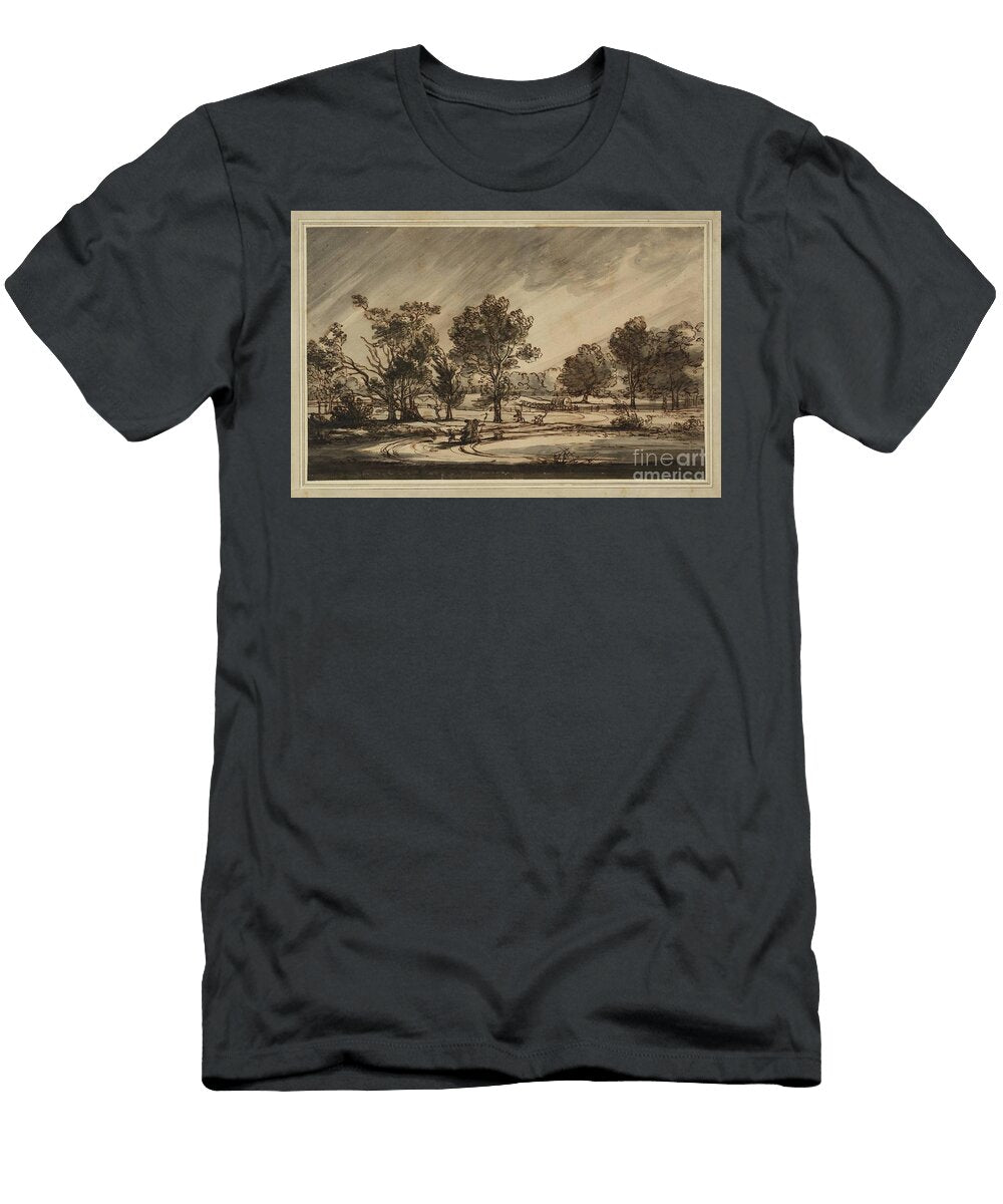 Title a Stormy Day in a Park Richard Cooper T-Shirt