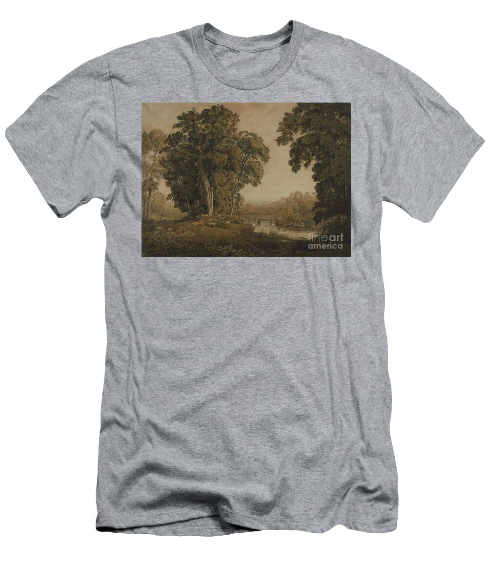 Title Landscape with a Bridge George Barret T-Shirt