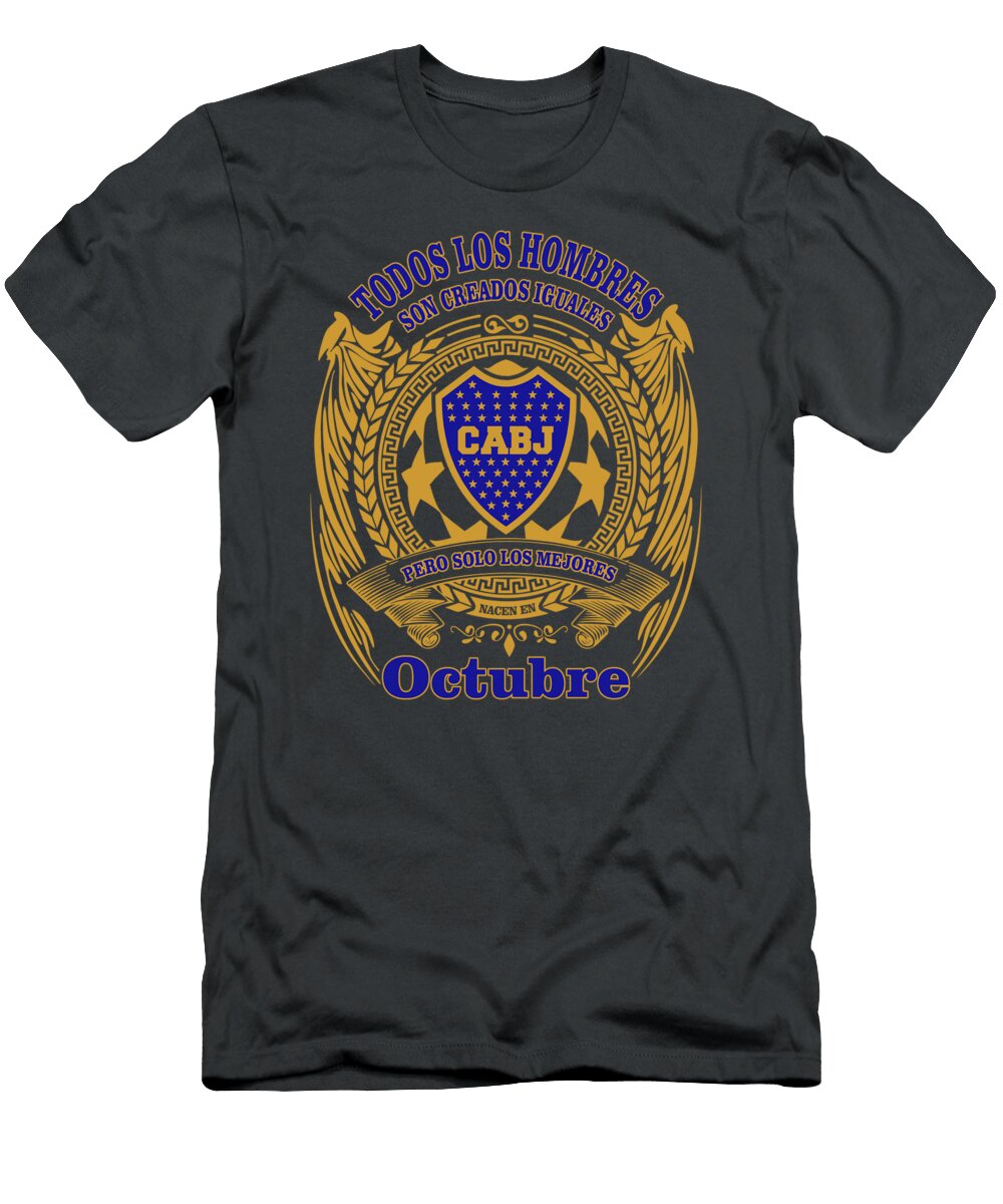Todos Los Hombres Octubre Buzo De Boca Juniors Casenx Paige T-Shirt