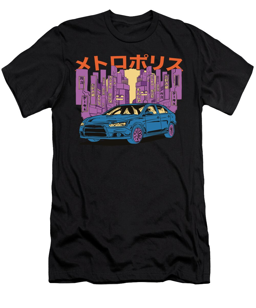 Tokyo Japanese Vaporwave Sky High Observatories Await Mizorey T-Shirt