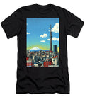 Tokyo Pop Art Skytree and Mount Fuji Skyline Skylinevistas T-Shirt
