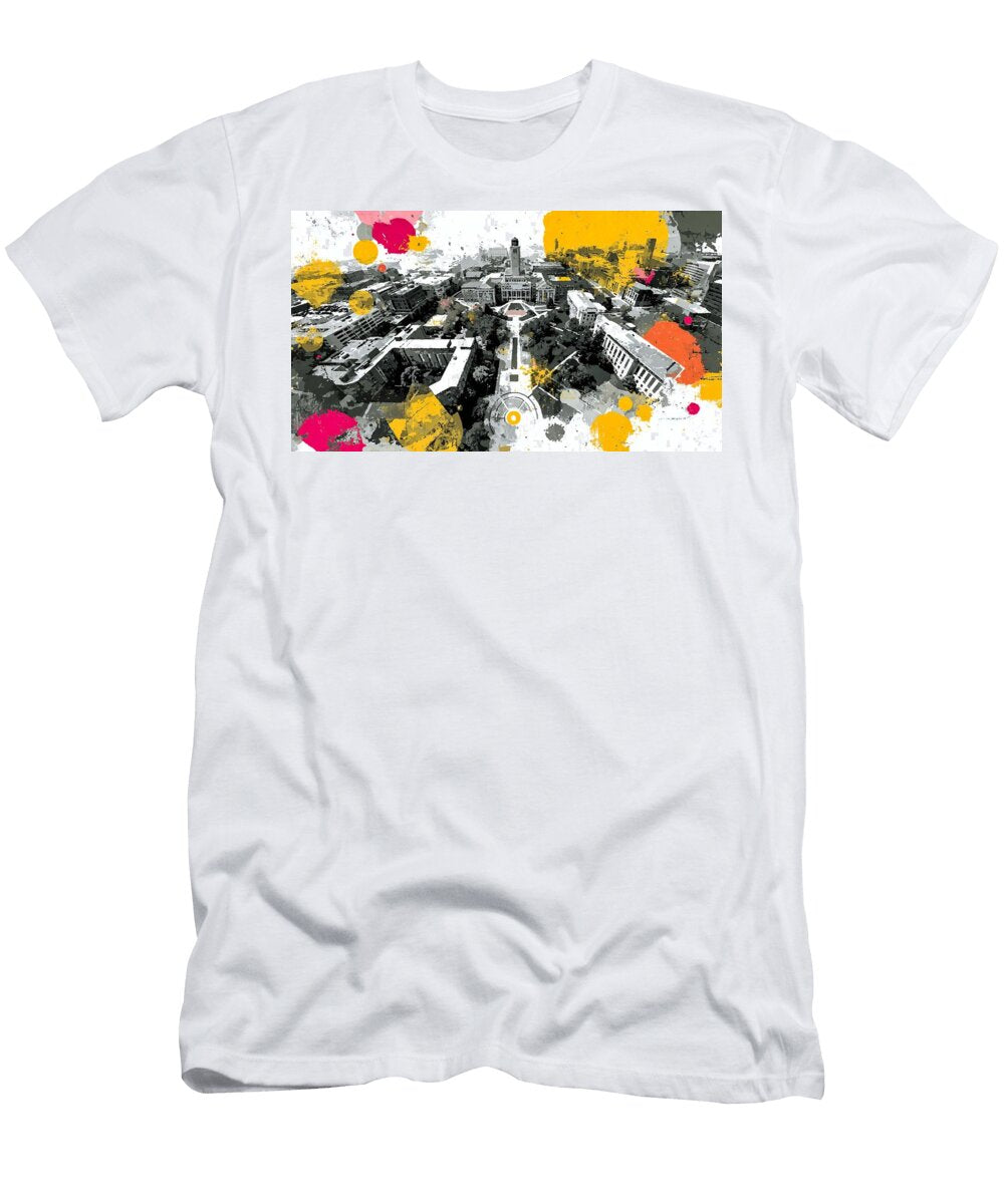 Town University of Missouri Columbia Campus Tiger Buildings Cityscape Hollie Love T-Shirt