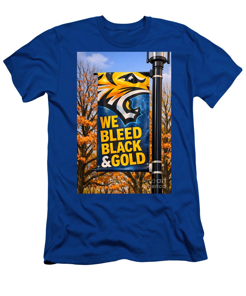 Towson Tigers Black and Gold Stephen Younts T-Shirt