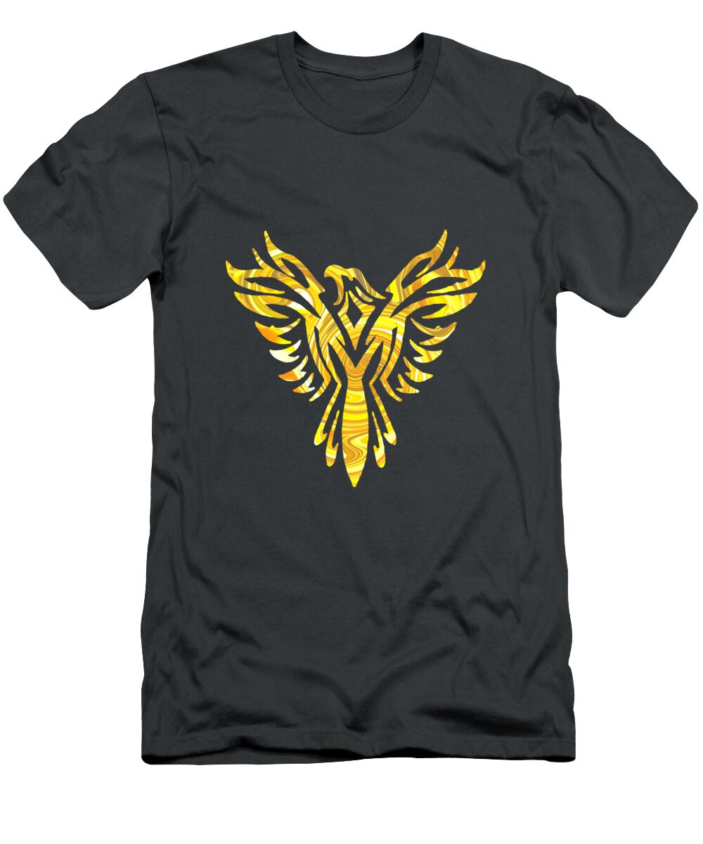Tribal Eagle Stencil 4 Eileen Backman T-Shirt