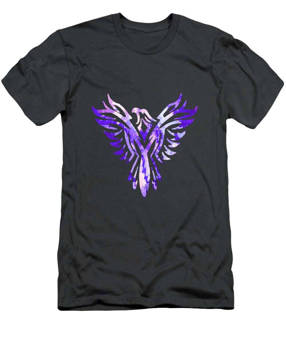 Tribal Eagle Stencil 5 Eileen Backman T-Shirt