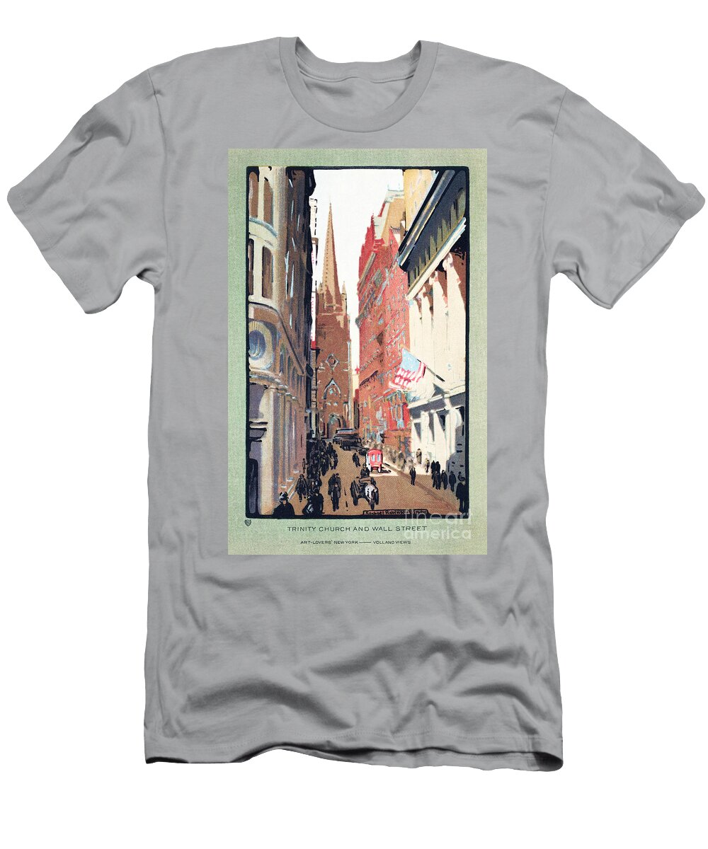 Trinity Church and Wall Street Diane Hocker T-Shirt