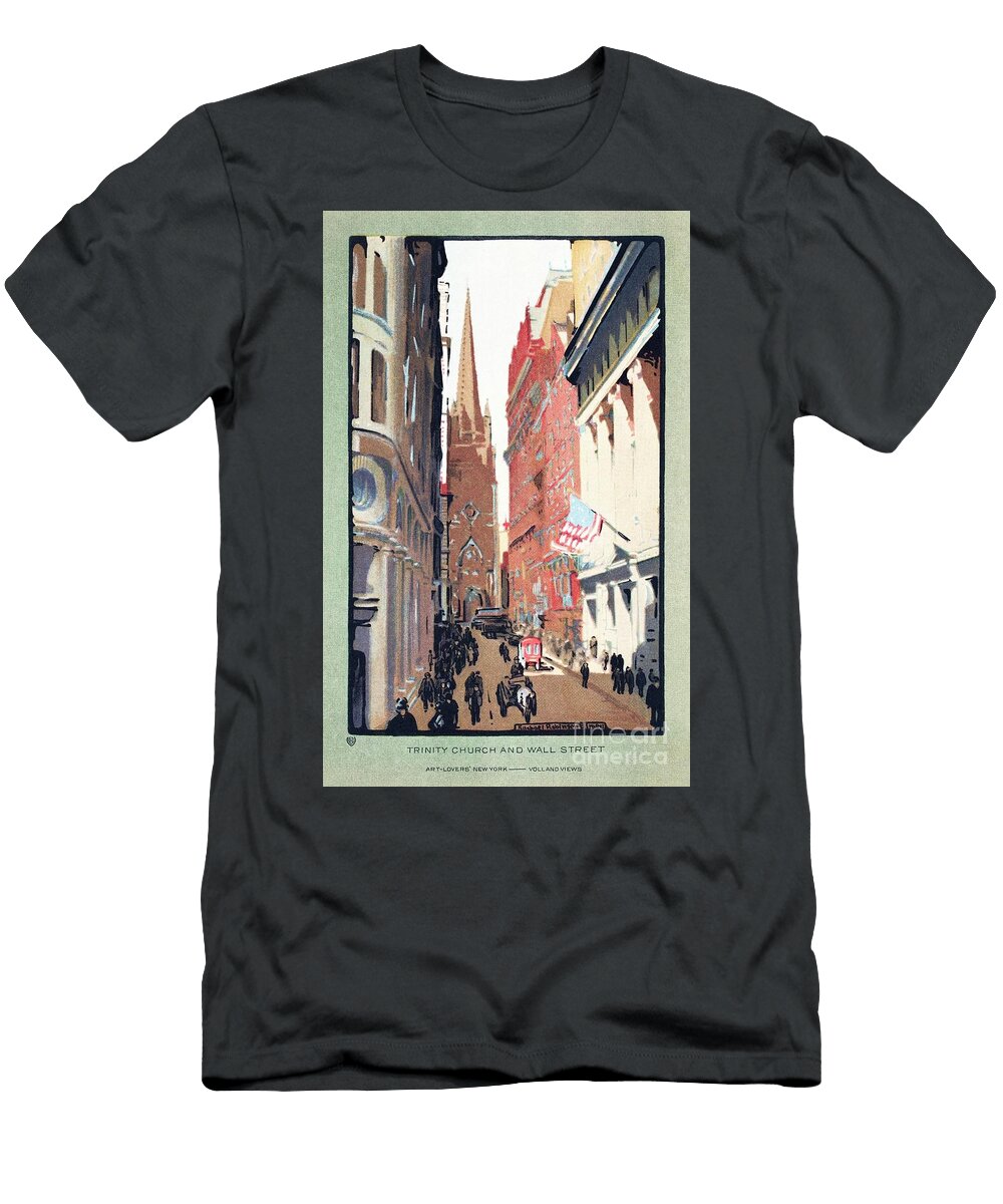 Trinity Church and Wall Street Word Fandom T-Shirt
