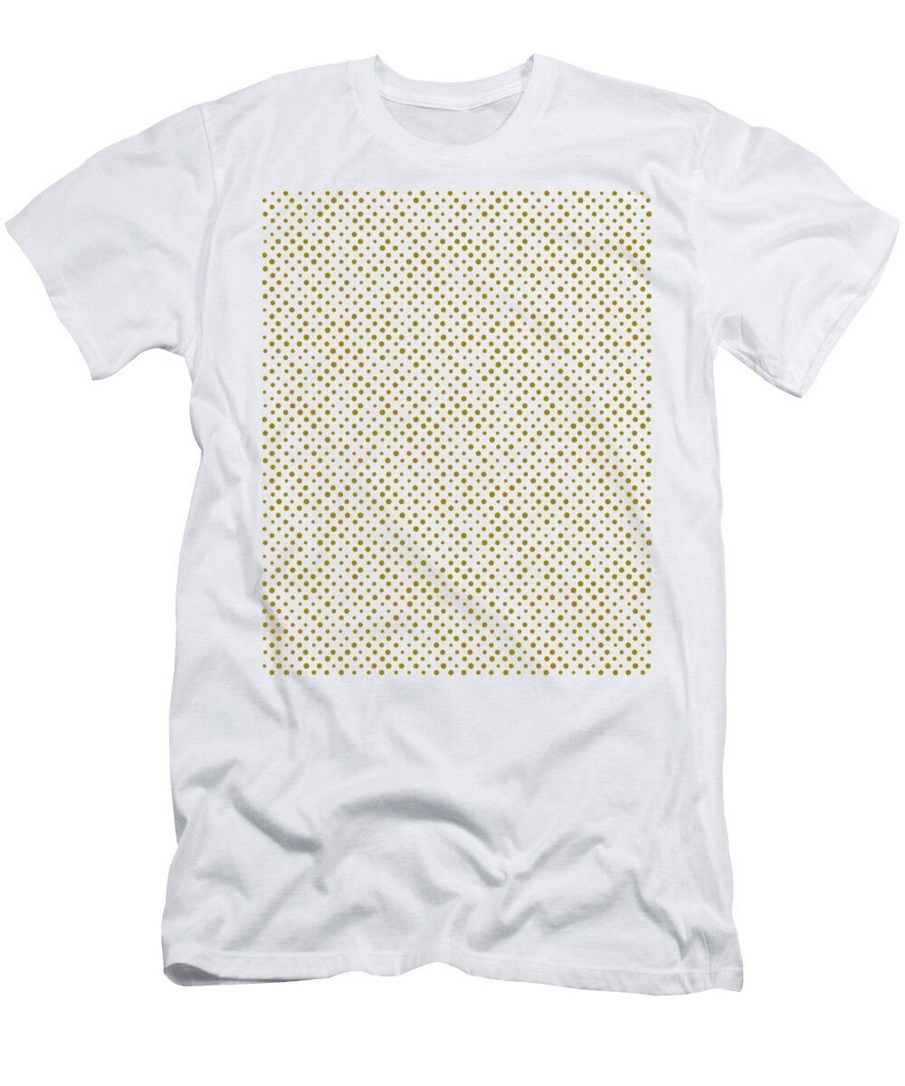 Trombone Brush Strokes Minimal Halftone Polka Dots Spots Mid Century Abstract Pattern Bonb Creative T-Shirt