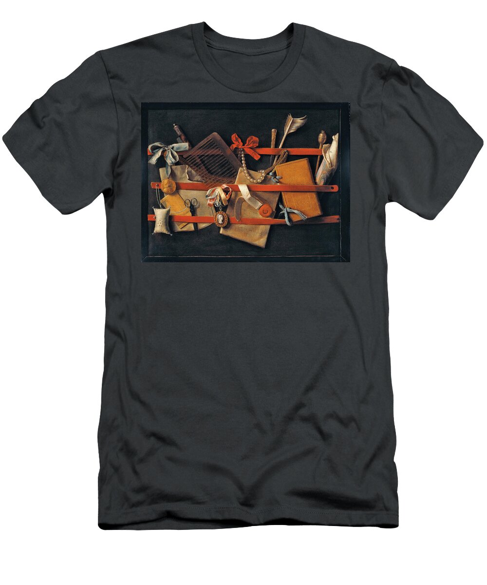 Tromp Loeil Still Life Celestial Images T-Shirt
