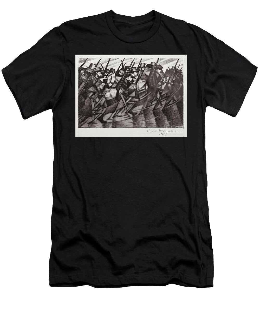 Troops Returning to the Trenches 1916 Etching Christopher Richard Wynne Nevinson T-Shirt