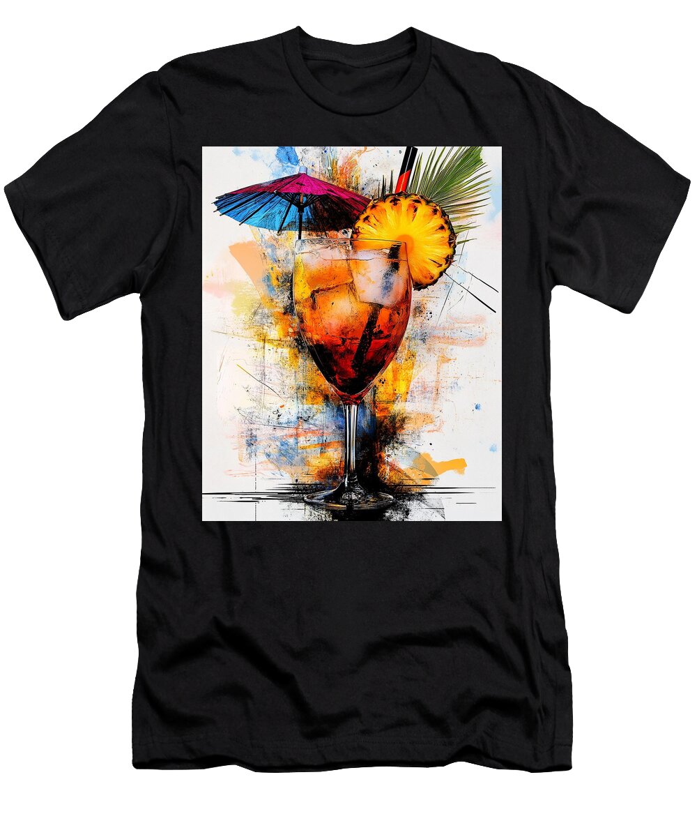 Tropic Blast Xenia Bordeaux T-Shirt